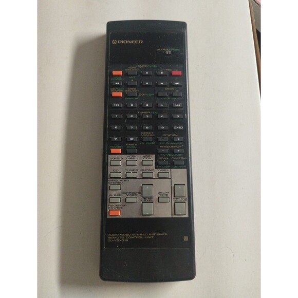 OEM Pioneer CU-VSX019 Stereo Receiver Remote Control - Tested & Works - Picture 1 of 3